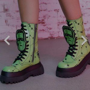 Frankenstein combat boots